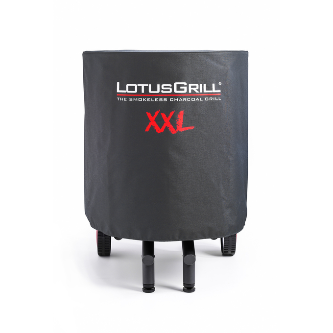 LotusGrill Barbecue Cover with Glass Lid, Metal Grill Hood for XXL Garden  Grill