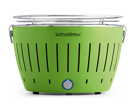 LotusGrill LOTUS GRILL STANDARD VERDE barbecue a carbonella NO FUMO portatile interno USB 